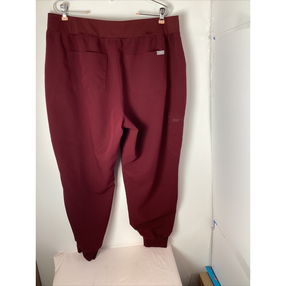 Figs Technical Collection Set Women's Burgundy Size XXL Top Jogger Pants XXL-P - Picture 13 of 16